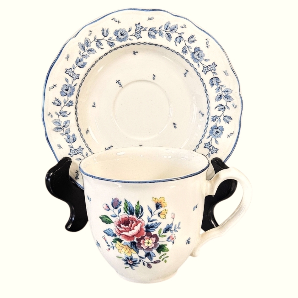 Nikko Tablemates Flower Garden Collection Teacup and Saucer Sets 6
